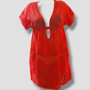 Medium Hot Pink Swimsuit Cover Dress